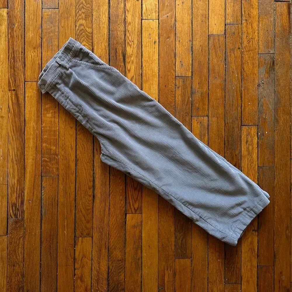 Vintage 70s L.L. Bean Pathfinder Union Made Women Grey‎ Corduroy Capri Pants - Picture 5 of 6